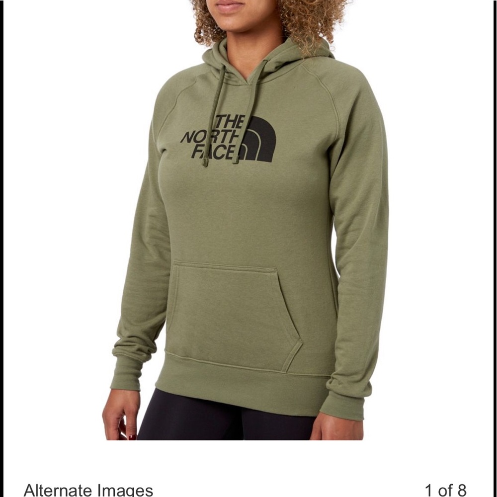 The North Face hunter green hoodie